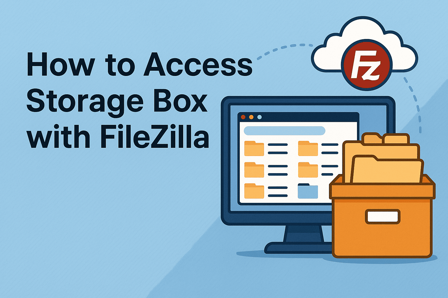 How to access Storage Box using FileZilla?