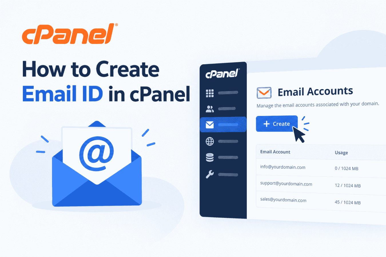 How to create email ID in cPanel?
